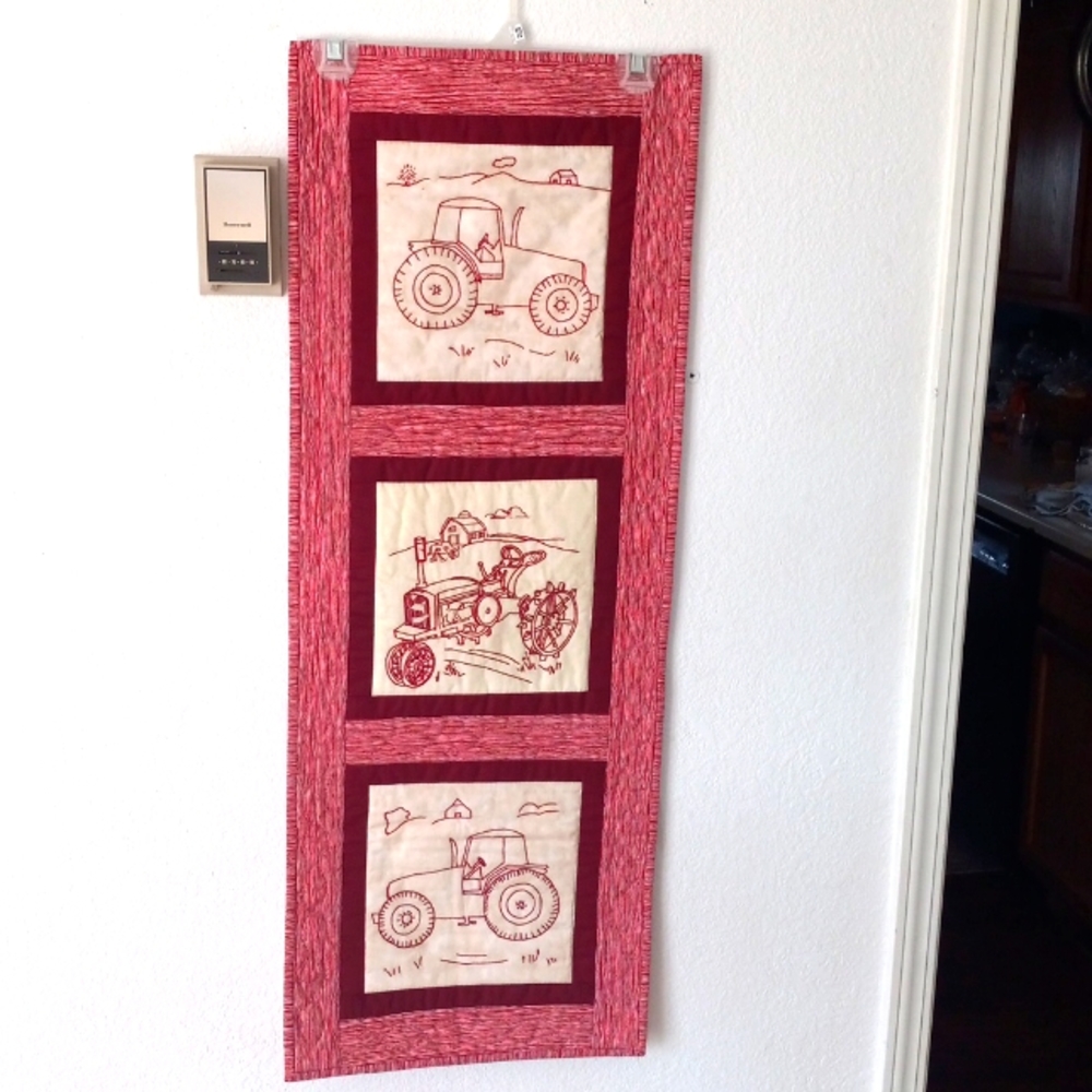 Quilted Tractor Wall Hanging